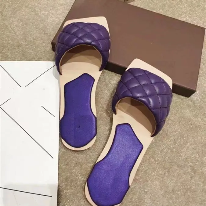 

Сланцы женские из натуральной кожи, роскошные брендовые дизайнерские, однотонные шлепанцы на плоской подошве, сланцы