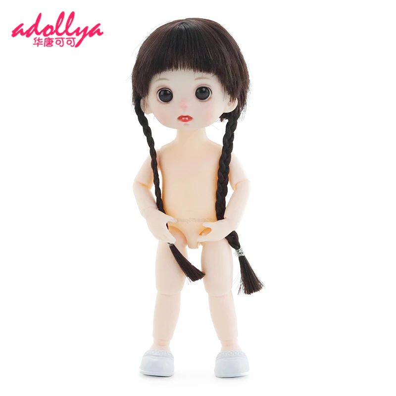 Шарнирная кукла Adollya 16 см BJD Обнаженная Кукла шарнирная 3D глаза 13 подвижных