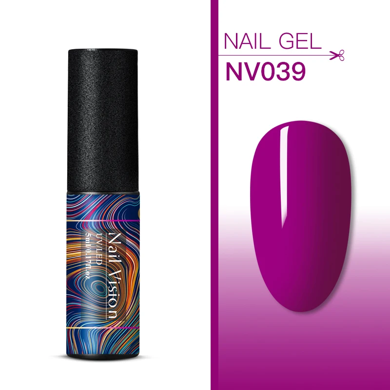 S06634 Nail Vision, 176 цветов, чистый цвет, набор гель-лаков, UV Vernis, полуперманентный, впитывающий, 5 мл, Гель-лак для ногтей, маникюра - Цвет: S06634