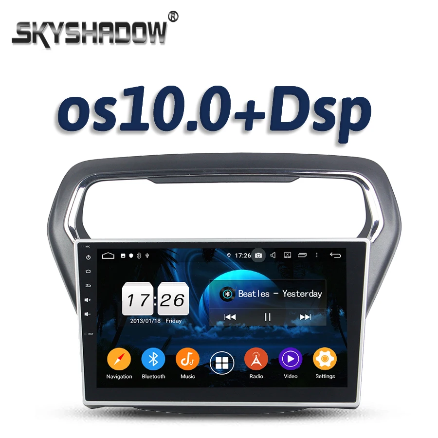 DSP 10 1 для Ford ESCORT 2014 2015 Android 2G RAM 16GB 4 ядра автомобильный dvd плеер GPS карта RDS радио wifi