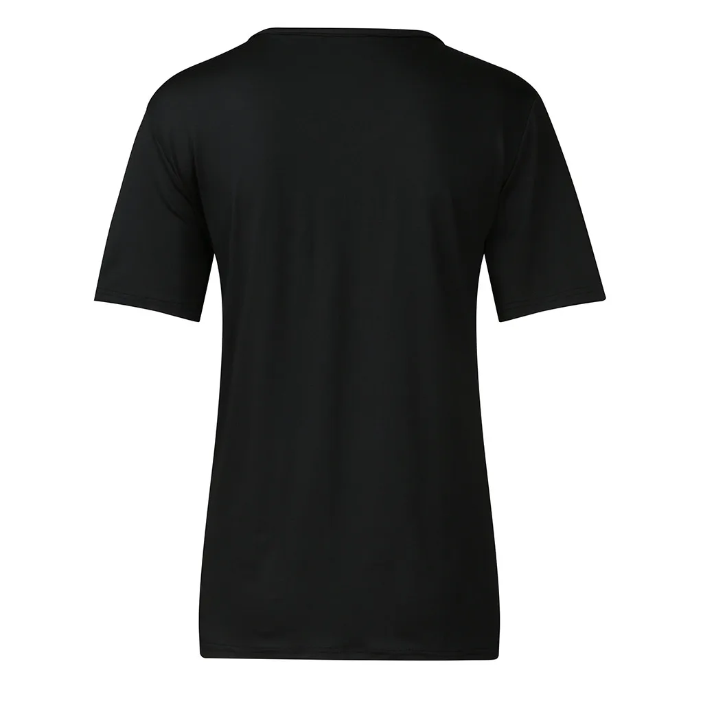 Женская футболка с V образным вырезом цветочным принтом|Футболки| |