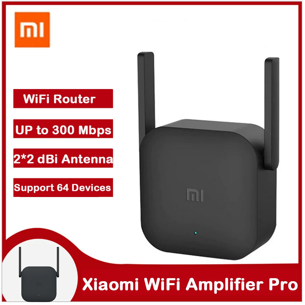 

Original Xiaomi WiFi Repeater Pro 300Mbps Mi Amplifier Network Expander Router Extender Roteador 2 Antenna for Router Wi-Fi Home
