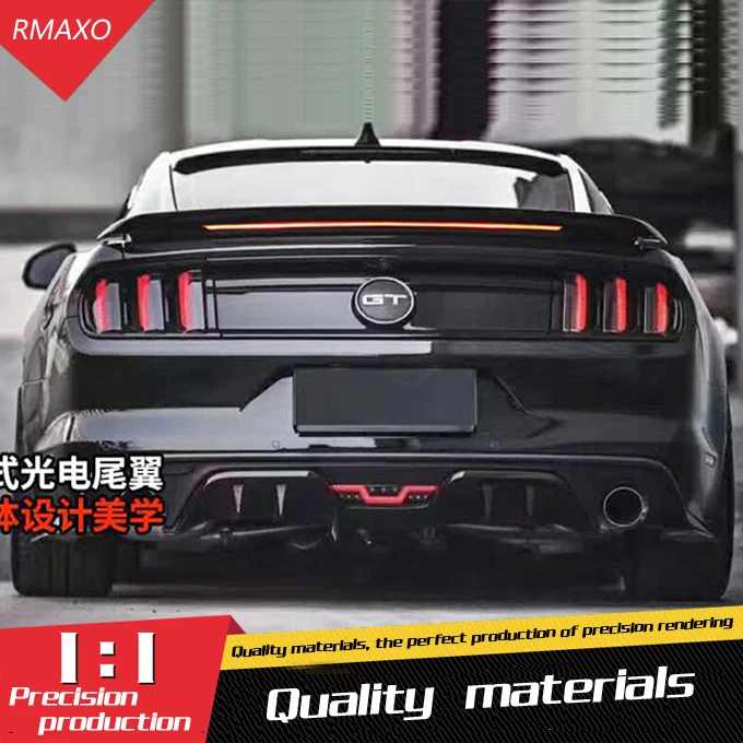 Спойлер для Mustang 2015 2018 светодиодный спойлер из АБС пластика заднего крыла