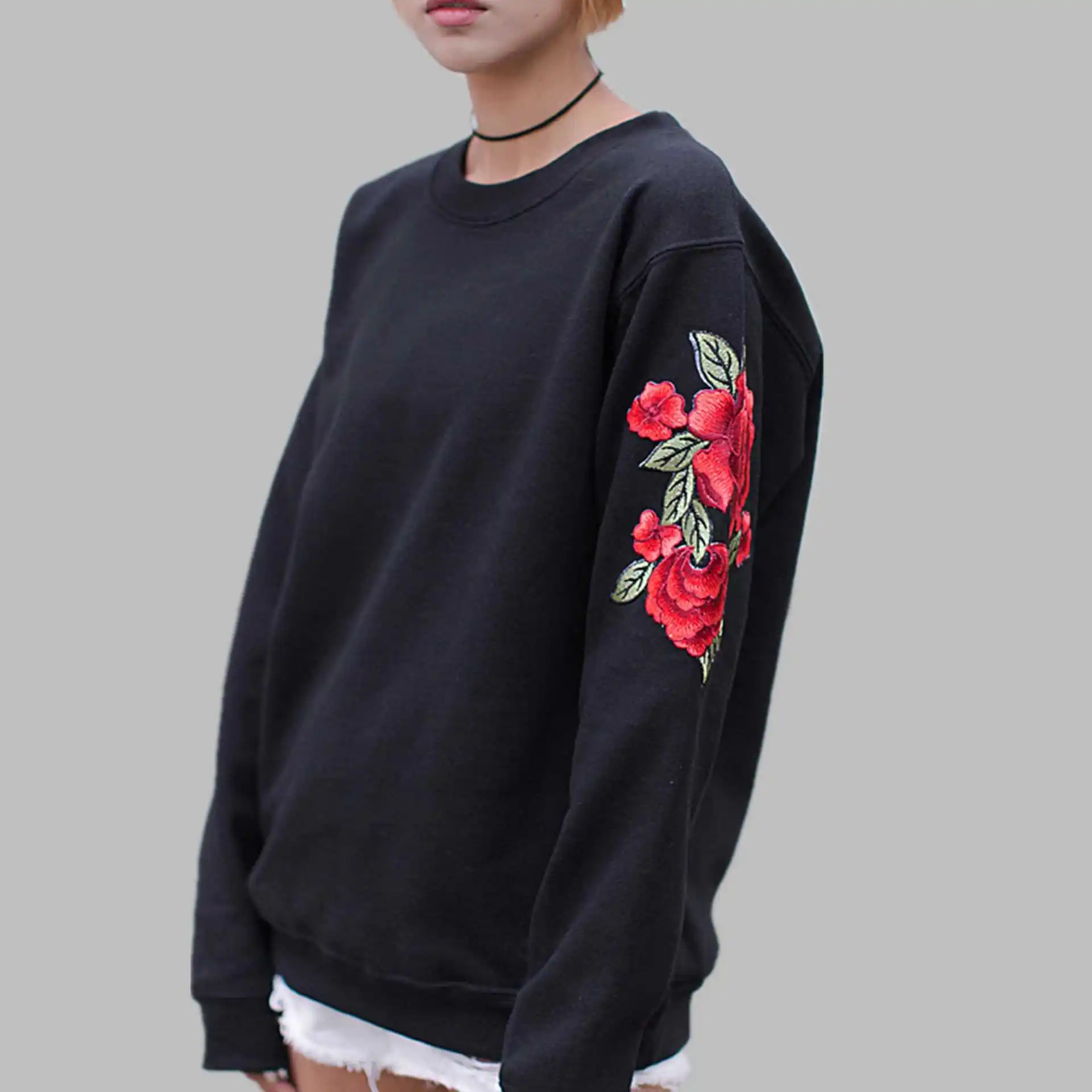 Утюжок на новой технологии шитья с вышитыми розами для одежды брюк юбок