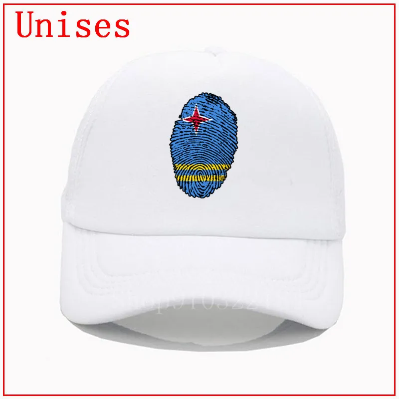 Бейсболка с флагом Aruba Регулируемая Кепка отпечатком пальца модные стильные