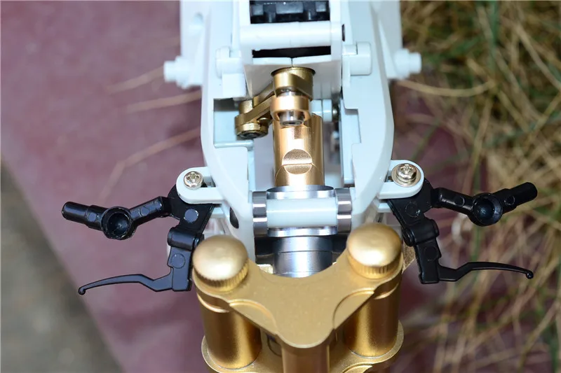 Aluminum steering gear arm and set for KYOSHO MOTORCYCLE NSR500 | Parts &amp Accs