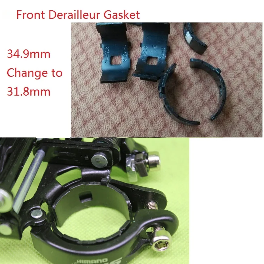Передний переключатель передач велосипеда прокладка 34 9 мм для замены на 31 8