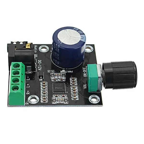 PAM8610 Dual Channel DC 12V HD Pure Digital Audio Stereo Amplifier Board Class D 15W x 2 High Power Module | Электроника