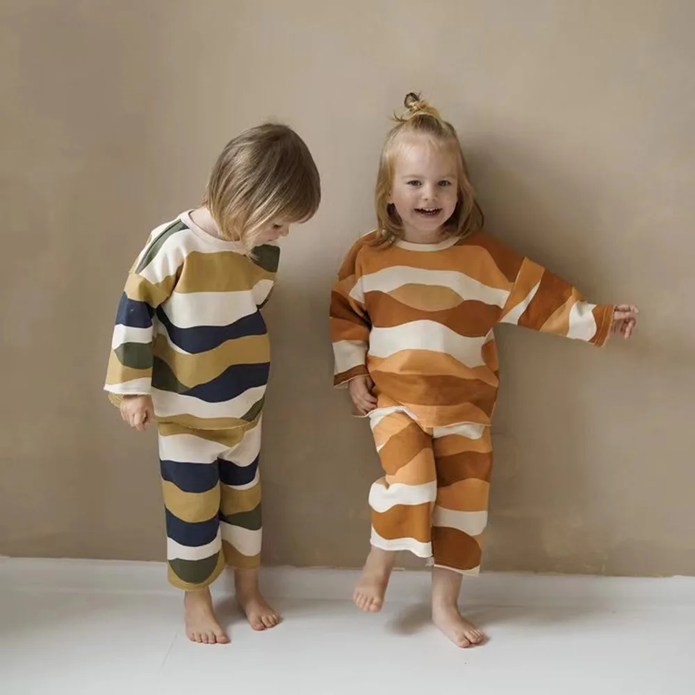 Детские комплекты одежды новинка Осень-зима бренд OZ Дизайнерский Модный свитшот