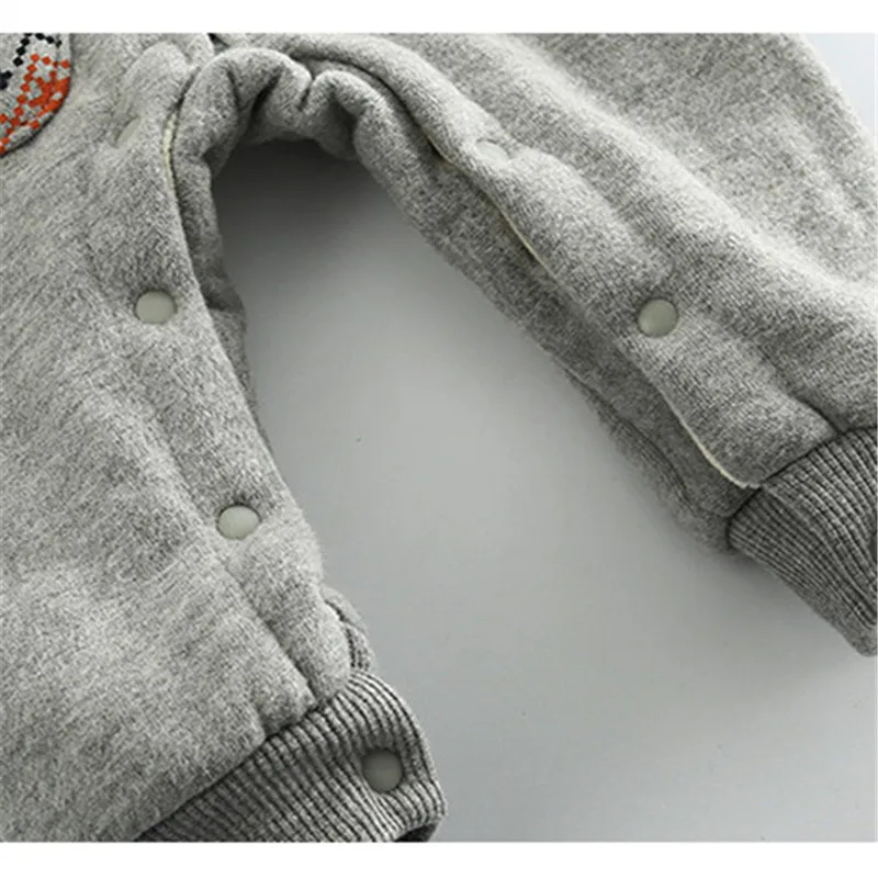 Детский комбинезон для новорожденных зимний с капюшоном рождественским оленем