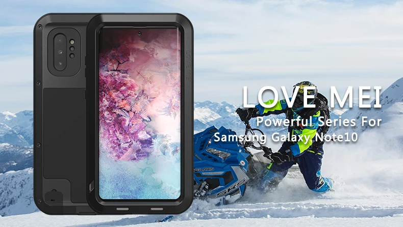 Ударопрочный чехол для samsung Galaxy Note 10 Plus, металлический Fundas для samsung Note 10, Прочный чехол для телефона Note10 Plus Coque