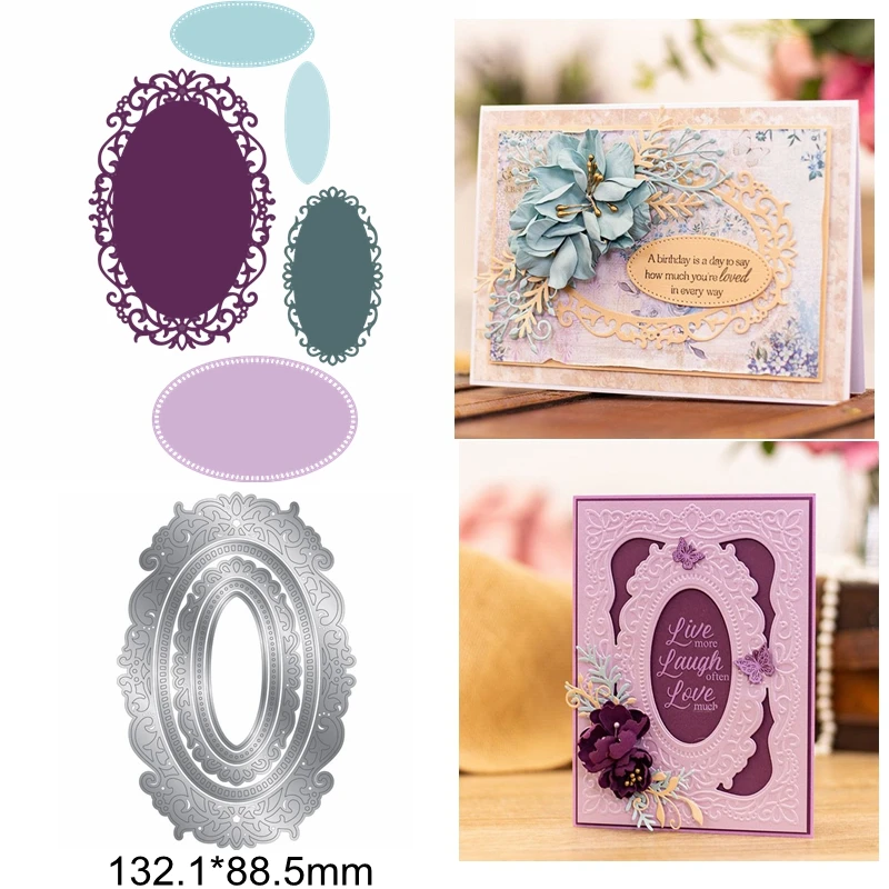 Металлические Вырубные штампы круглый многослойный кружевной каркас