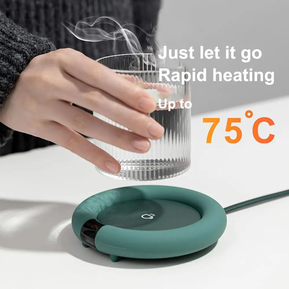 

Cup Heater Warmer USB Smart Thermostatic Cup Coaster Heating Mat Hot Pad Keep Drink Warm Heater Mugs Coaster
