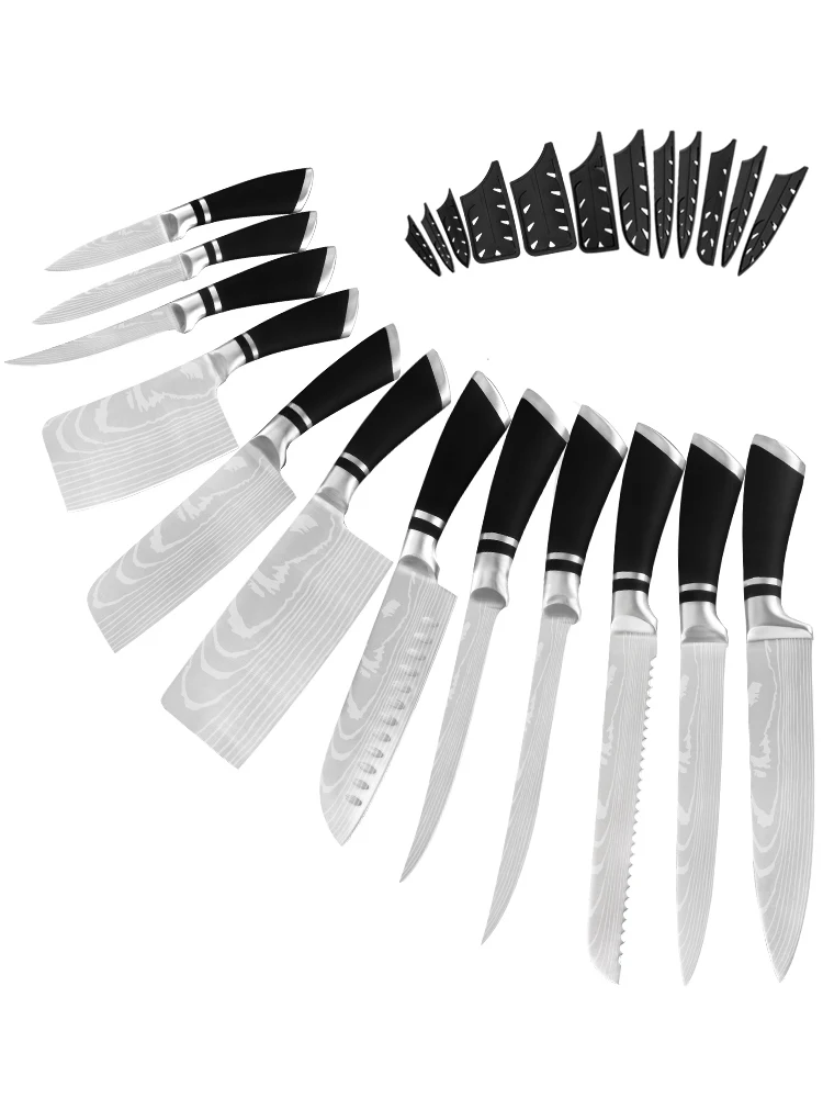 Набор кухонных ножей из нержавеющей стали Damask 3Cr13 Лидер продаж