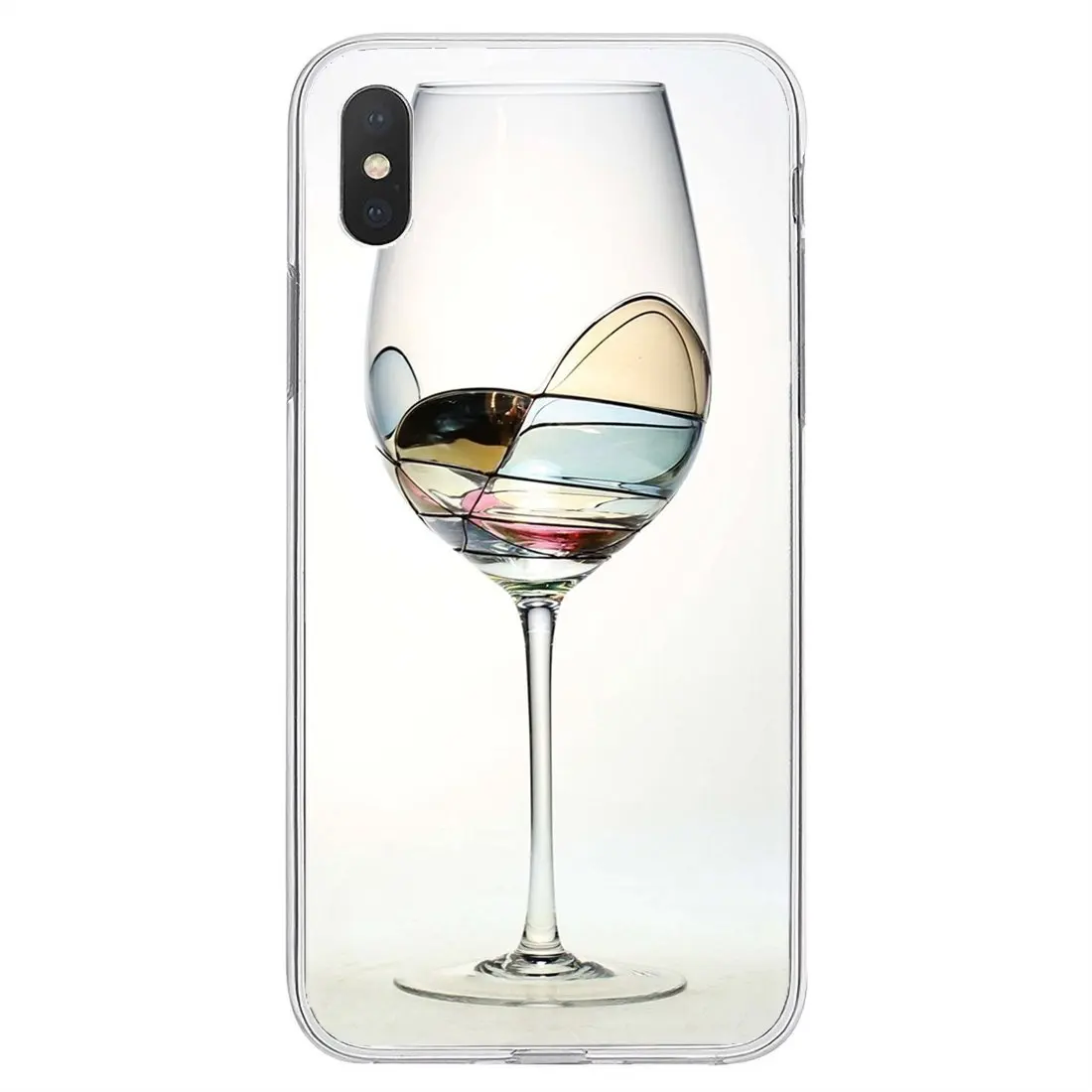 

Durable Silicone Phone Case For iPhone 11 Pro 4 4S 5 5S SE 5C 6 6S 7 8 X XR XS Plus Max For iPod Touch Red Wine Cup Glass Cheers