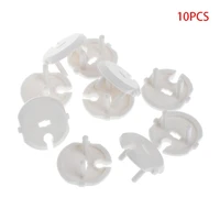 10pcs socket cover abs baby safety french standard 2 pin plug socket outlet child proof protection covers anti electric shock