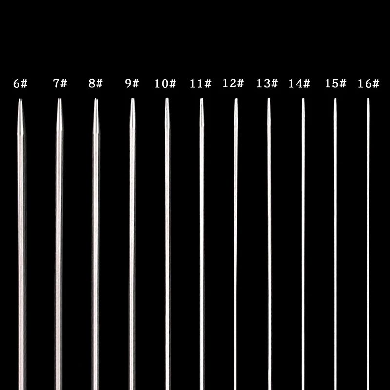 43/60/80 см длинные круговые вязальные спицы из нержавеющей стали рукоделие вязание