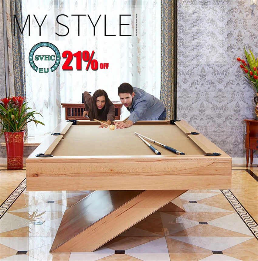 

Adults Table Billiard Pool Table American Standard Pool Table Billiards Game Supplies Custom Log Color 8-foot Table 9-foot Table