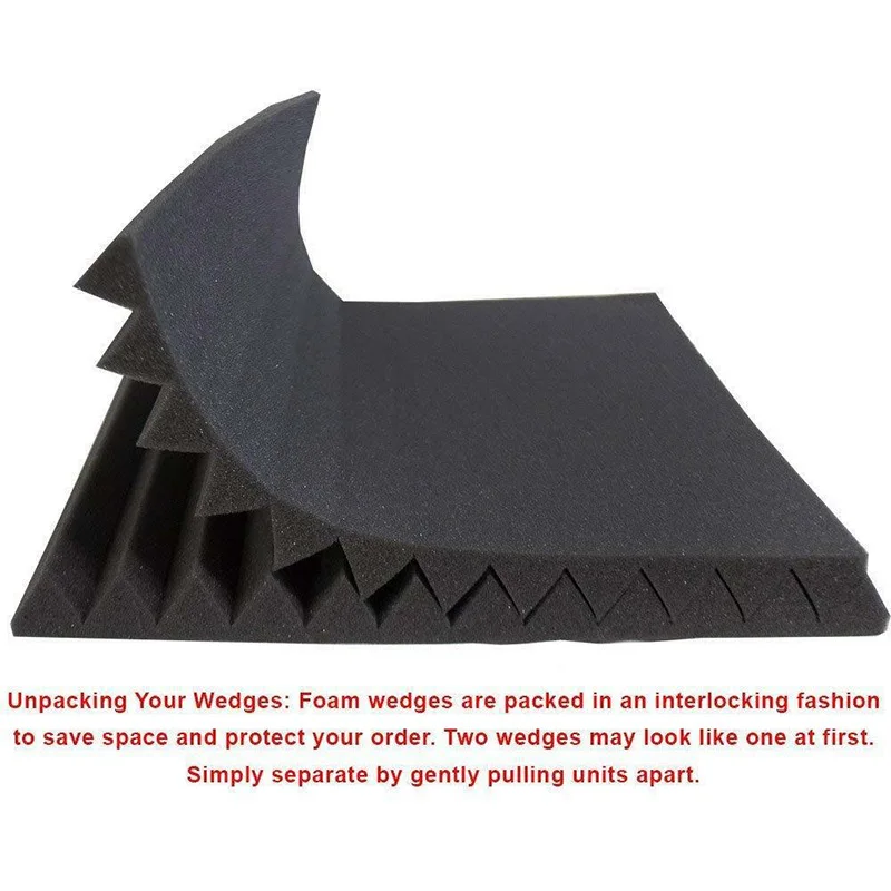 Акустические панели из пены звукоизоляционные студийные клиновидные плитки для