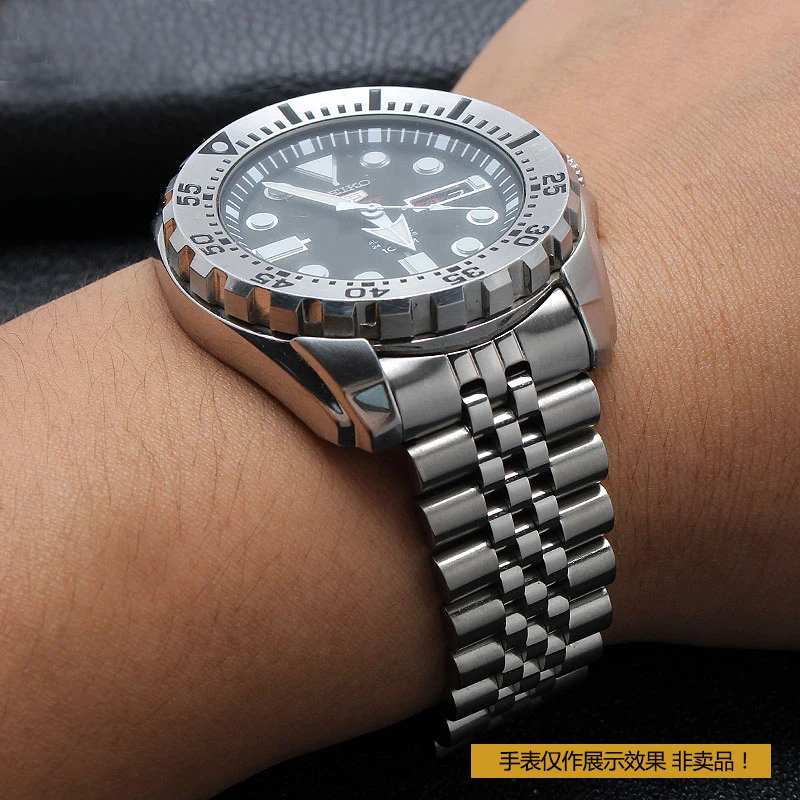Watch Bracelet For SEIKO 5 SRPD63K1 SKX007 009 175 173 Solid Stainless Steel Watch Chain Watch Accessories Watch WatchBand Chain