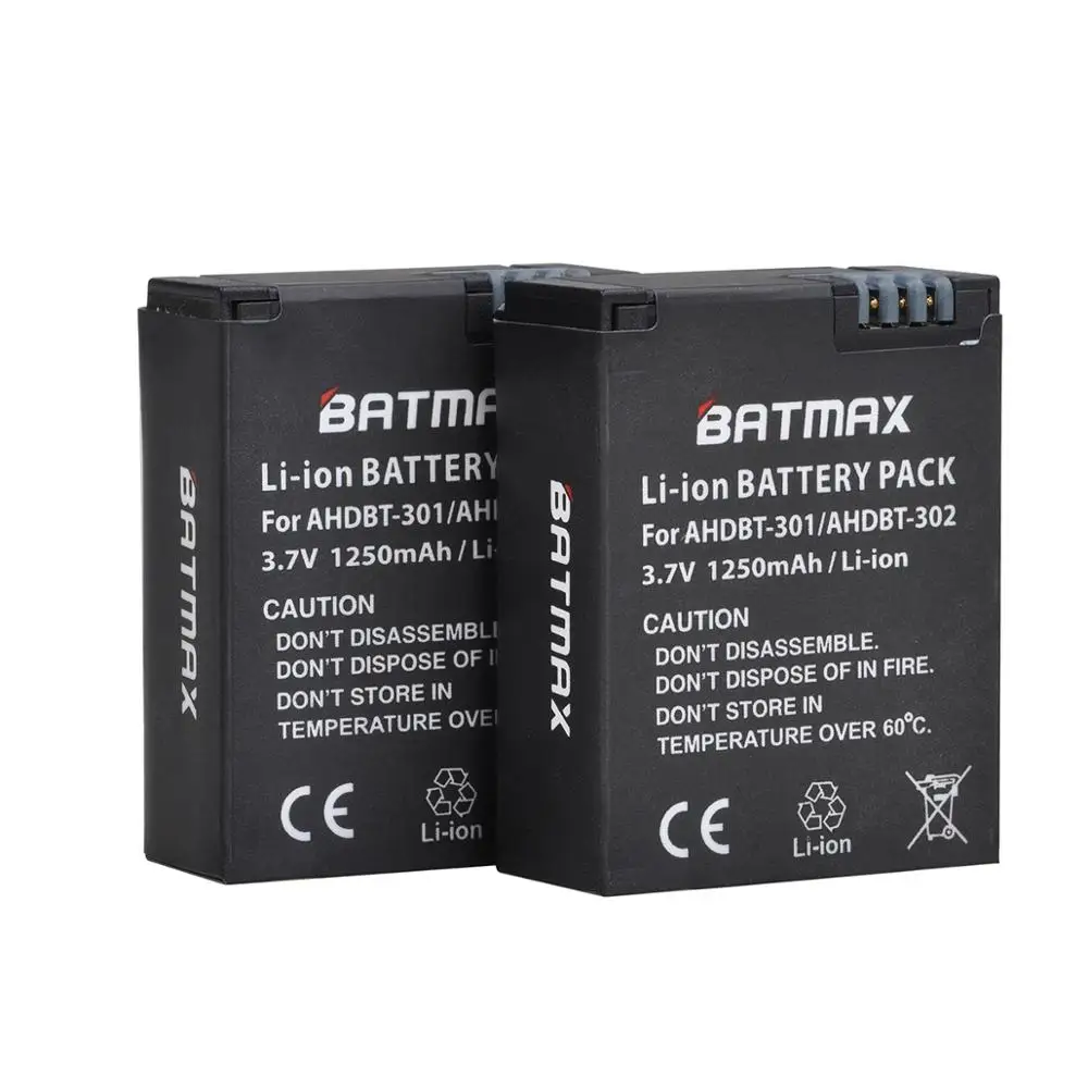 Аккумулятор AHDBT-301 для камер Go Pro Hero 3 + gopro3 gopro Hero3 Black Edition White Silver HD