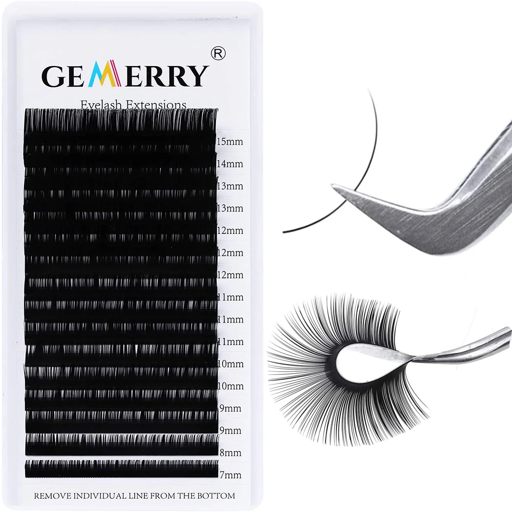 Ресницы индивидуальные для наращивания Профессиональные Накладные ресницы 16