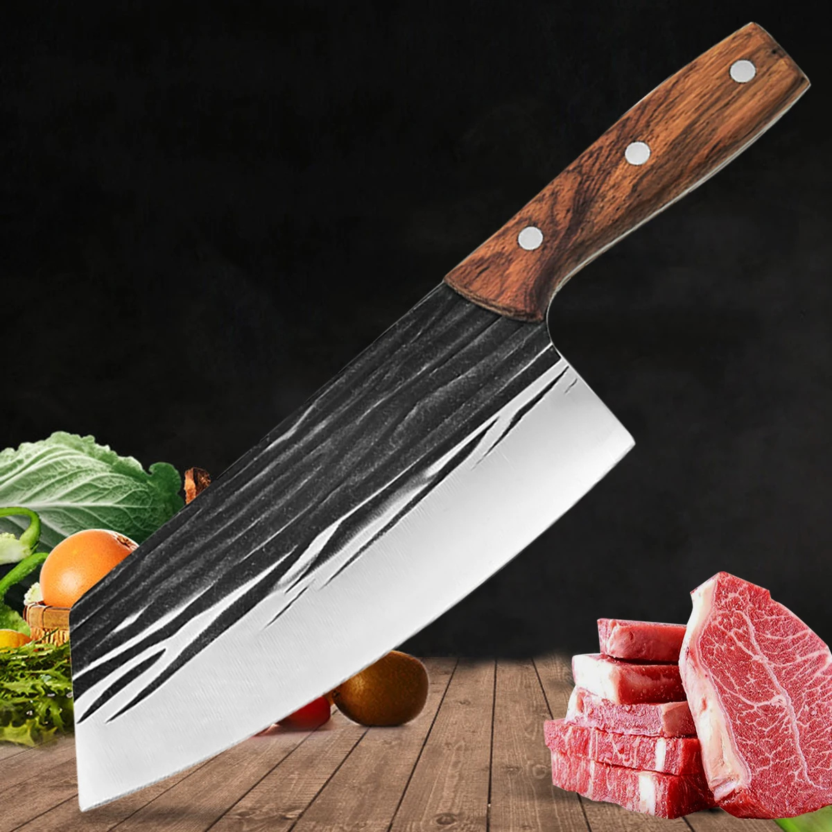 

Kitchen Knives Knives Cooking 8 Inch Stainless Steel Cleaver Knife for Kitchen Forged Chef Knife for Cook