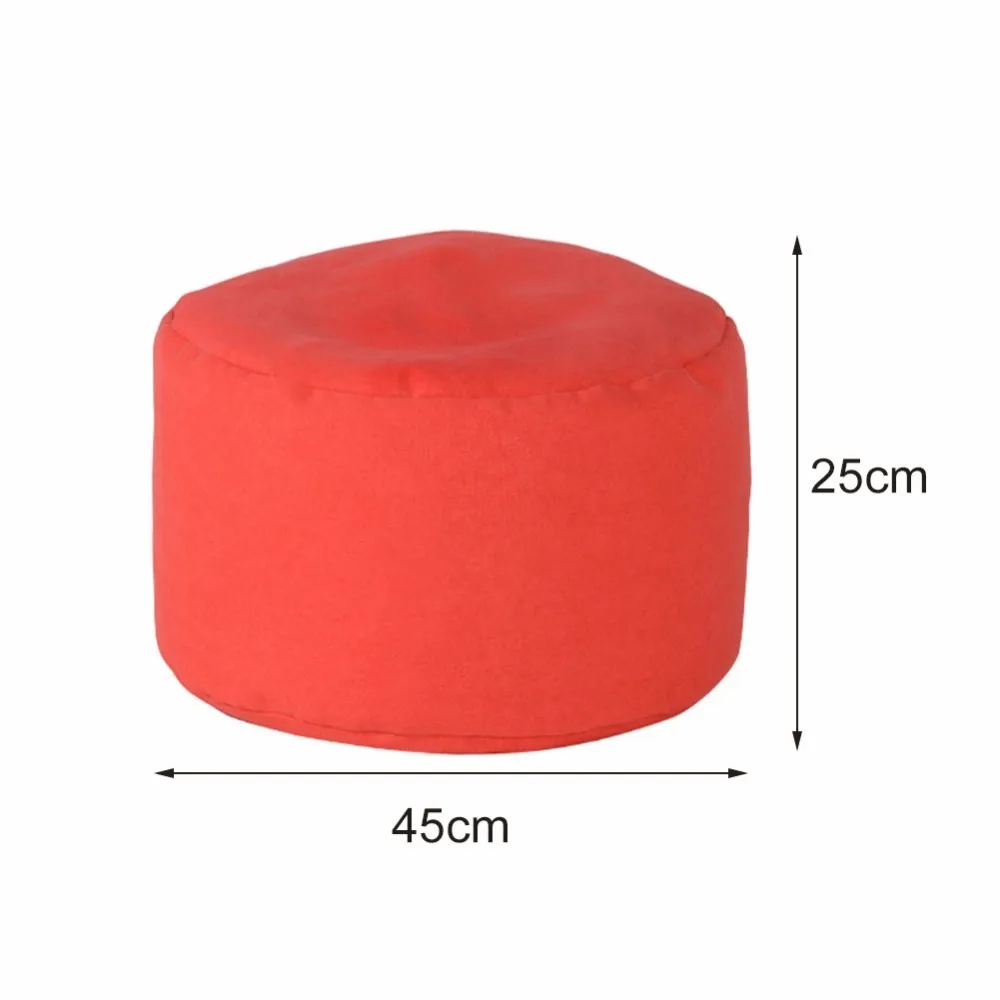 31 стул для ног круглый мягкий оттоманский прекрасный однотонный пуфик табурет 5