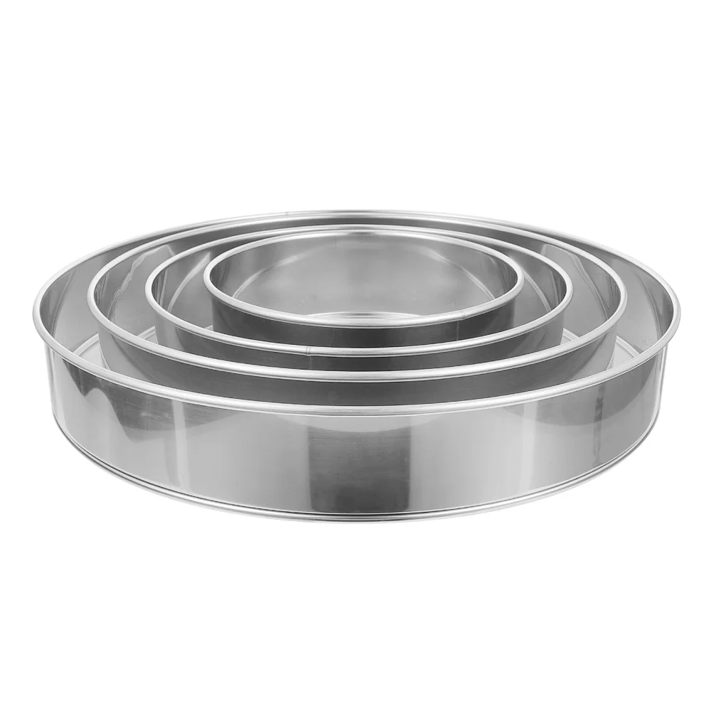 

4pcs Fine Mesh Filter Exquisite Flour Filter Stainless Steel Baking Sieve