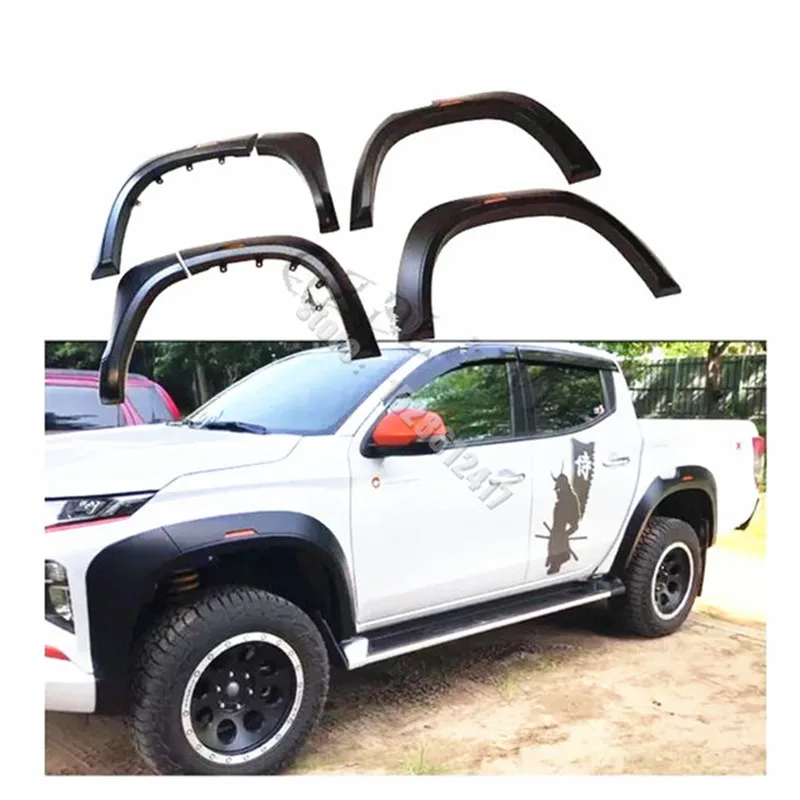

Матовые черные круглые дуговые Брызговики для Mitsubishi Triton l200 2019-2021