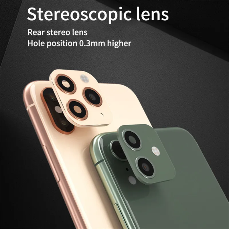 1 Второй сменный защитный экран для объектива камеры iPhone X XR XS Max металлический