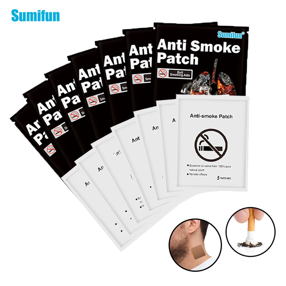 

Sumifun 20pcs/bag Quit Smoking Acupressure Patch Stop Smoking Anti Smoke Not Cigarettes Smokeless Smoker Health Therapy