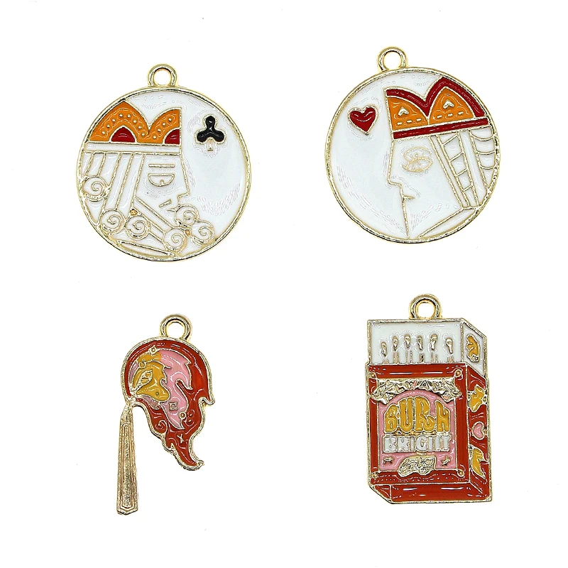 5 шт./лот милые эмалированные подвески для ожерелья браслета сережек ювелирных