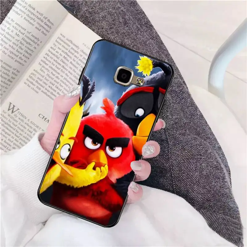 

Black Soft Silicone Angry Birds Phone Case For Samsung A 9 10 20 30 40 M20 S 30 31 J5(2015) J5prime 6 7 Plus