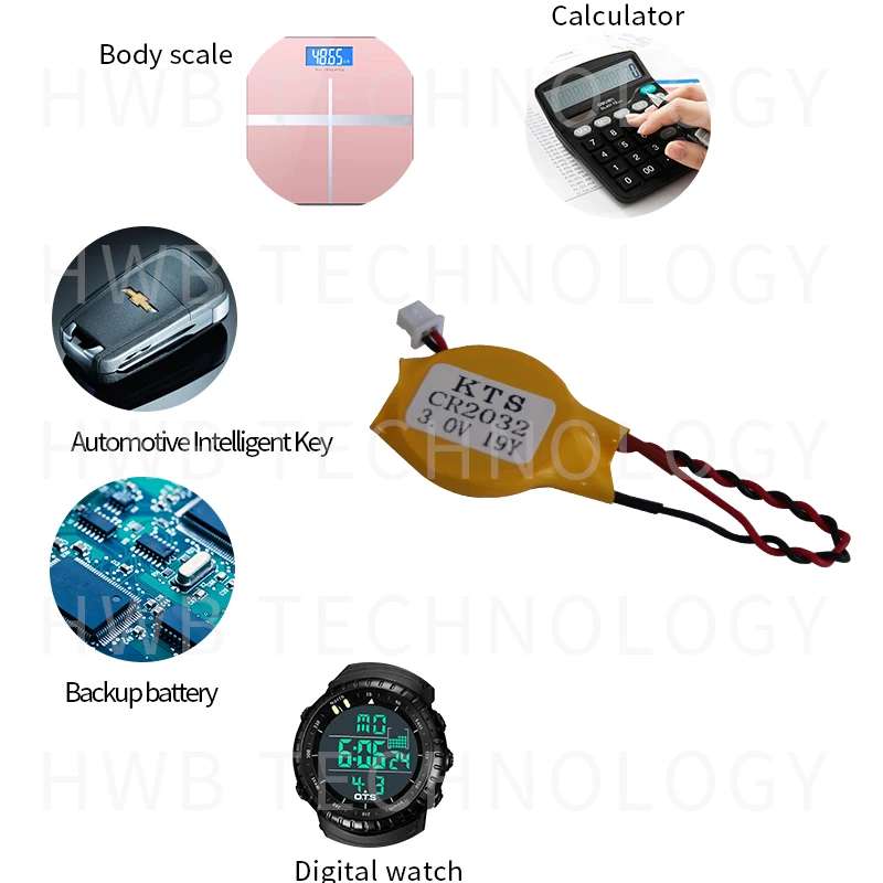 4 шт./лот оригинальная KTS CR2032 CR2032W 3V литиевая батарея компьютера сделано в Японии |