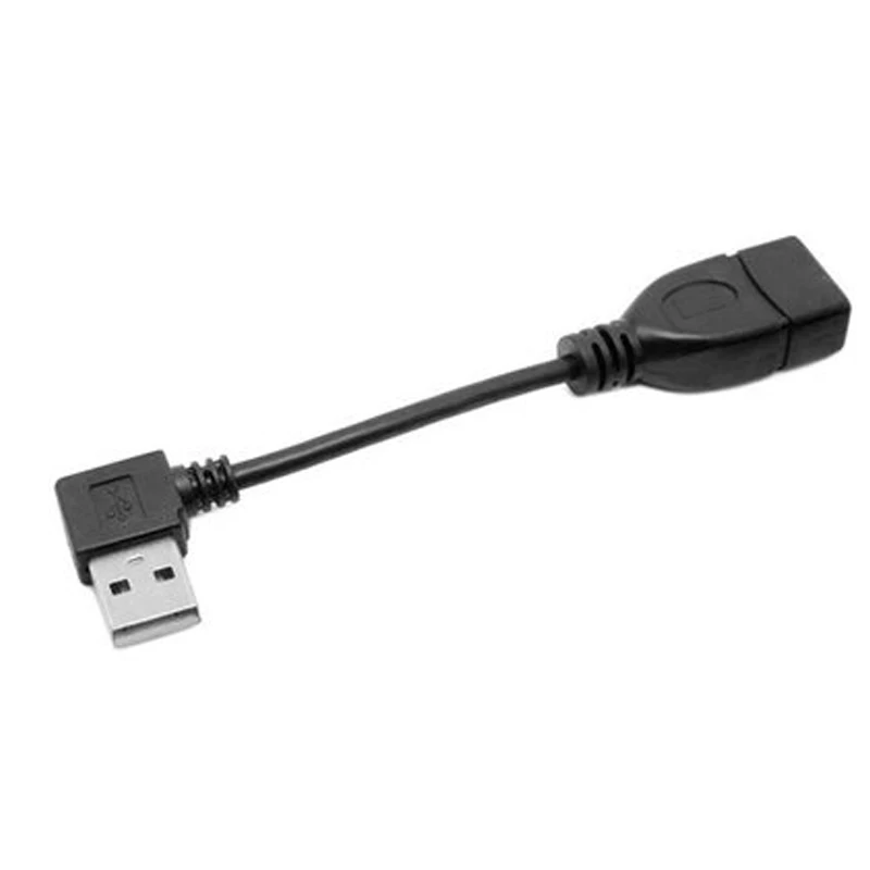 Оптовая продажа локоть 90 градусов черный USB A кабель для передачи данных 2 0