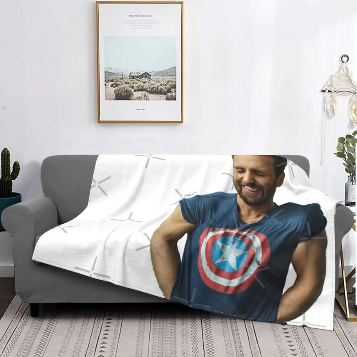 

Ropa de cama de tela escocesa, colcha mullida de forro polar a cuadros para sofá, 1 manta