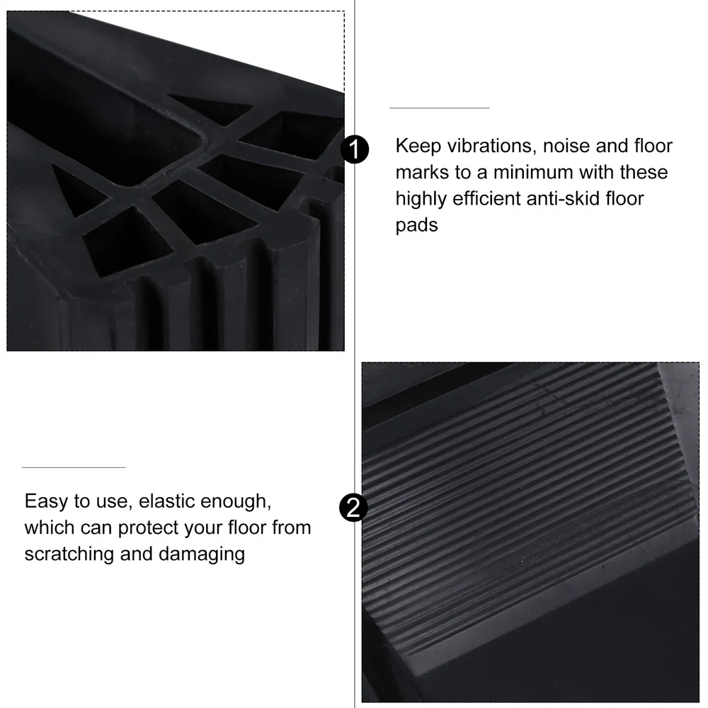 

2Pcs Rubber Ladder Foot Rest Mat Non-skid Feet Cover Folding Ladder Accessory