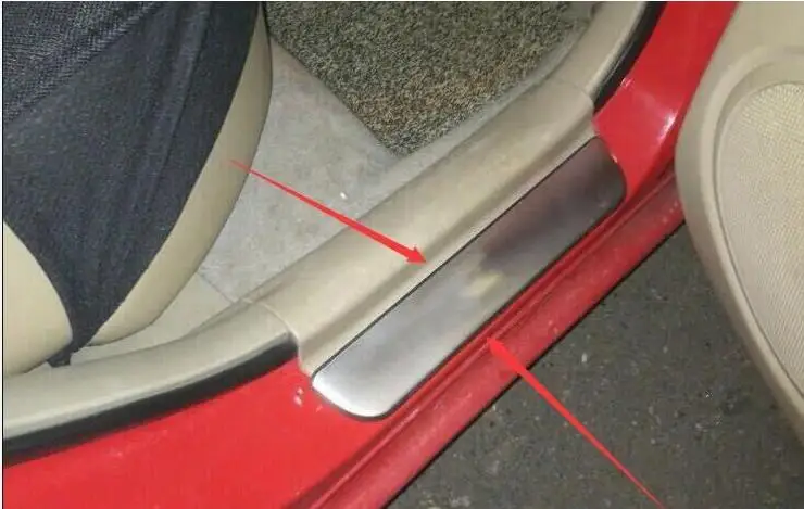 Аксессуары FIT 2003 2004 2005 2006 2007 2008 для MAZDA 3 пластина из нержавеющей стали порога двери