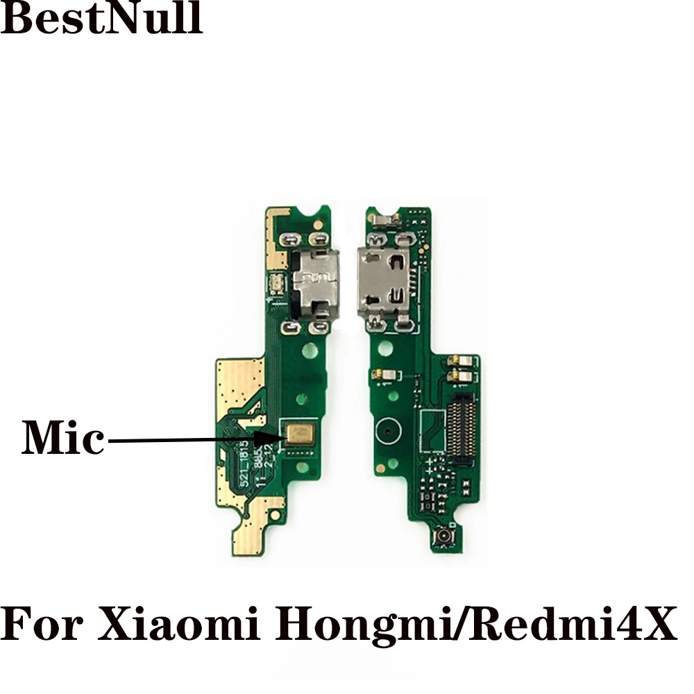 

BestNull For Xiao mi Hongmi 4X USB Plug Charging Dock USB Charger Plug Board Module With Microphone For Redmi 4x/Red Rice 4x