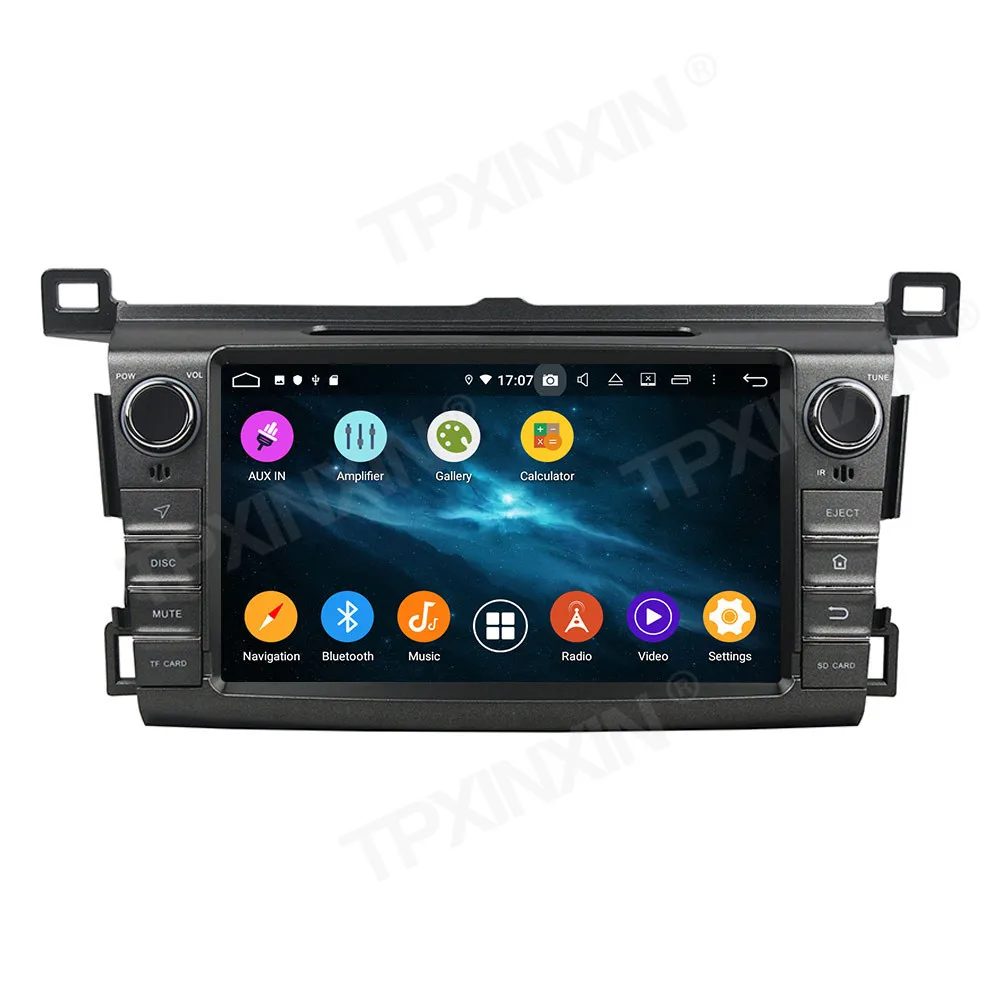 4+128B PX6 Android 10.0 For Toyota RAV4 2013-2015 Car Multimedia Player GPS Navi Head Unit Radio Audio Stereo Tape Recorder DSP - купить по