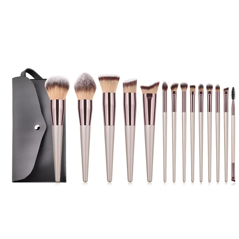 

10/14pcs Makeup Brushes Set Professional Premium Synthetic Foundation Eye Shadow Eyebrow Blending Concealer Cosmetic Brush Tool