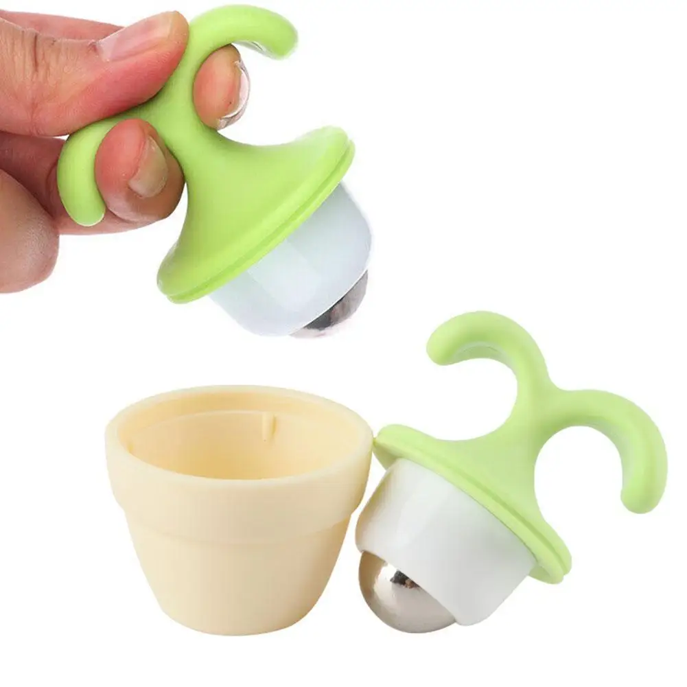 Ручной ручной массажер для тела милый мини горшечный растительный декор бисер