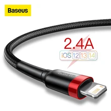 Baseus-Cable USB de carga rápida para iPhone, Cable de datos de 2.4A para iPhone 13, 12, 11 Pro, Max, Xs, X, 8 Plus
