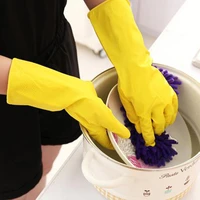 kitchen dishwashing gloves house cleaning water proof rubber washing gloves long sleeve silicone gloves cleaning tools