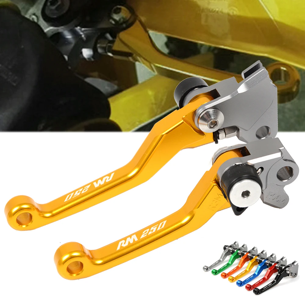 Аксессуары CNC Pivot складные тормозные рычаги сцепления для SUZUKI RM250 RM 250 1996 2003