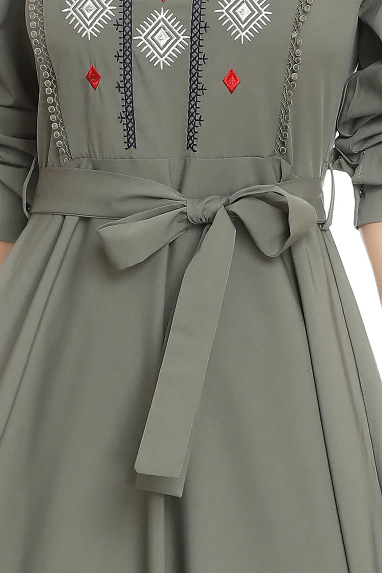 

2020 Abaya Muslim Printed Floral Fashion Dress Dubai Abaya Turkish Hijab Summer Dress Kaftan Cavetan Moroccan Dress Women's Robe