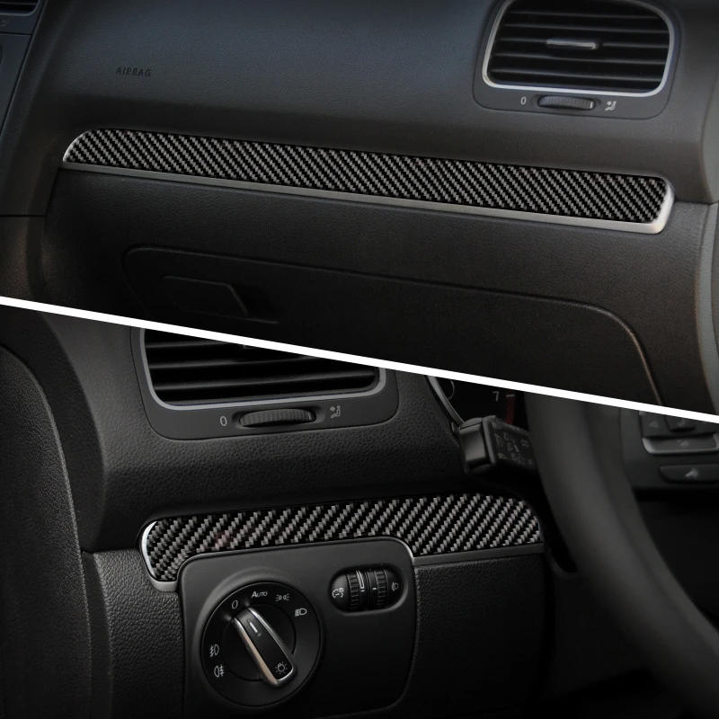 Для volkswagen golf 6 mk6 R Декоративная полоса из углеродного волокна для салона