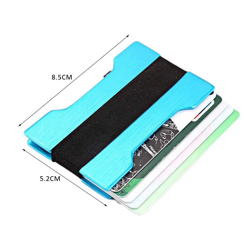 

KUDIAN EBAR Aluminum Credit Card Holder Small Men Women Business Card Holder Metal Wallet Kaarthouder BIH126 PM49