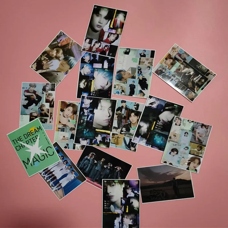16 шт./компл. KPOP TXT альбом Dream Chapter LOMO Cards K POP Новая Модная Бумажная Фотокарта|Набор